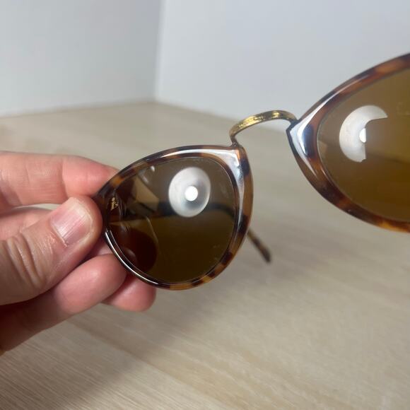 Vintage Bausch & Lomb W1831 Tortoise Cat Eye Sunglasses USA Brown Lens main image 6